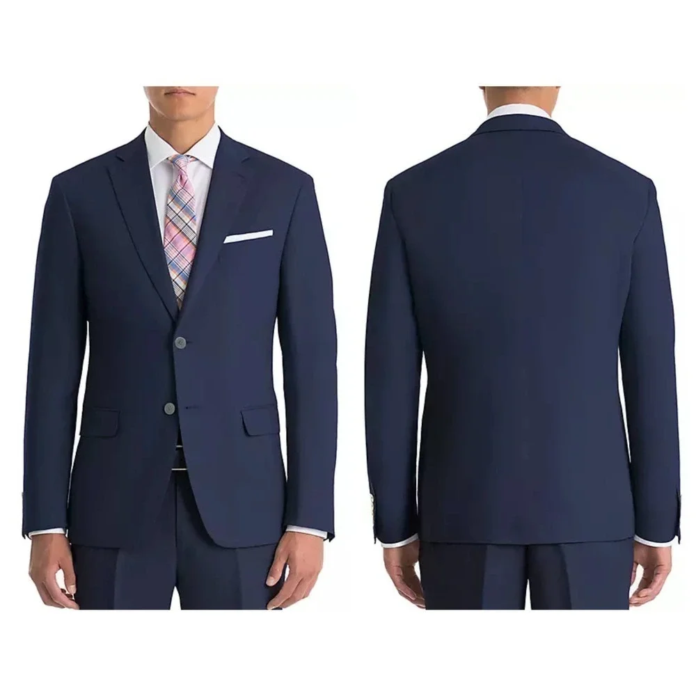 NWT Lauren Ralph Lauren Navy Linen Suit Separate Coat (52 XLong)